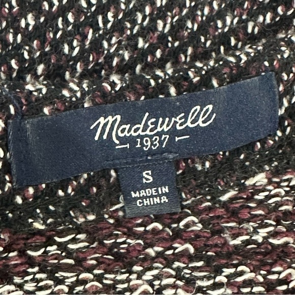 Madewell Terrace Twill Dress Burgandy Knit Sleeveless V neck - Picture 6 of 7